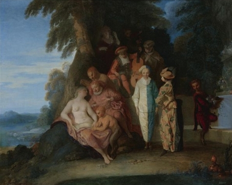 A scene inspired by the Commedia Dell arte